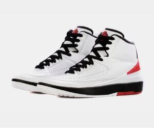 Nike Air Jordan 2 Retro Basketball Sneaker tennis shoes white varsity red black